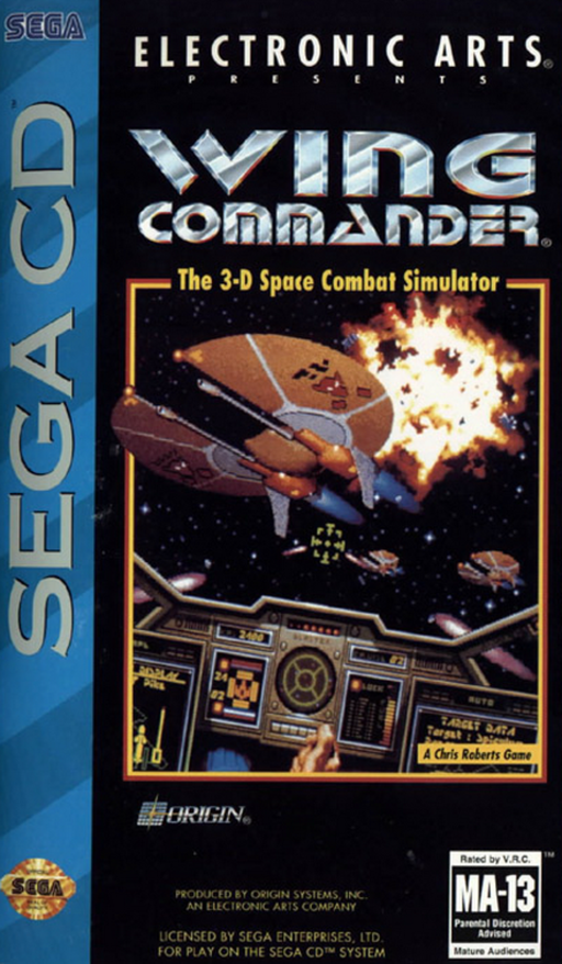 Wing Commander (USA) Sega CD Game Cover